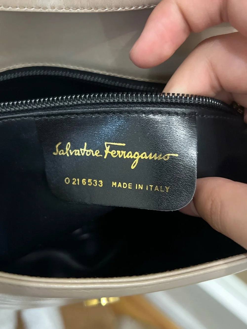 Salvatore Ferragamo Bone Messenger Bag